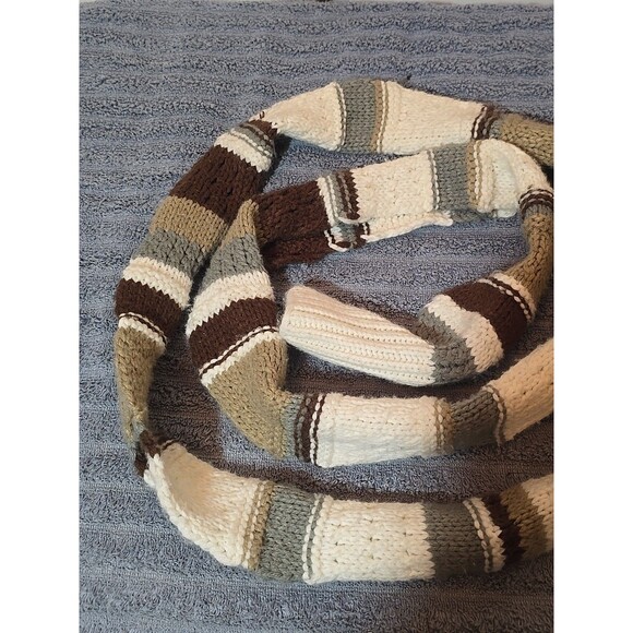 Fossil Scarf Wrap Crocheted 3.5 Inches Wide 7 Feet Long - Picture 2 of 6